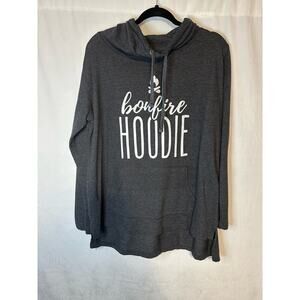 Bonfire Hoodie Charcoal Adult Hoodie Size XL